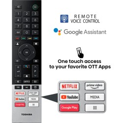 TOSHIBA 164 cm (65 inch) QLED Ultra HD (4K) Smart Google TV With Full Array Local Dimming, 49W Power Bass Woofer and HSR 120  (65M550NP) TOSHIBA 164 cm (65 inch) QLED Ultra HD (4K) Smart Google TV With Full Array Local Dimming, 49W Power Bass Woofer and HSR 120  (65M550NP)