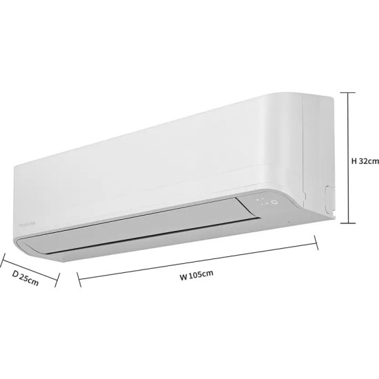 Toshiba | TOSHIBA 1.8 Ton 5 Star Split Inverter AC - White (RAS-24TKCV5G-INZ / RAS-24TACV5G-INZ, Copper Condenser) Toshiba | TOSHIBA 1.8 Ton 5 Star Split Inverter AC - White (RAS-24TKCV5G-INZ / RAS-24TACV5G-INZ, Copper Condenser)