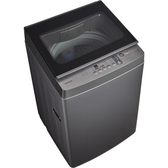 Toshiba | 9.0 kg, Fully Automatic Top Load Washing Machine, DD Inverter Motor, Great Waves Technology, Premium Silver